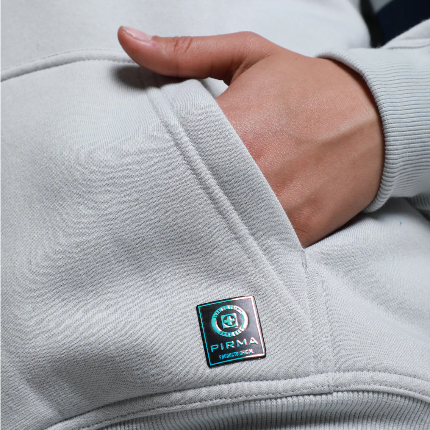 2DA SUDADERA HOODY MUJER GRIS