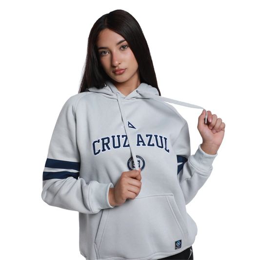 2DA SUDADERA HOODY MUJER GRIS