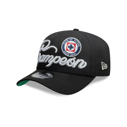 Gorra Cruz Azul Campeón 2025 Negra New Era 9SEVENTY | Edición Especial La Décima