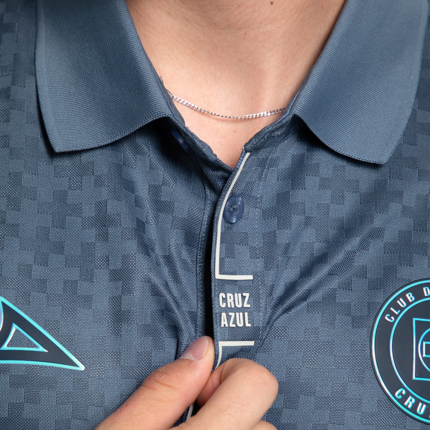 PLAYERA POLO AZUL ACERO