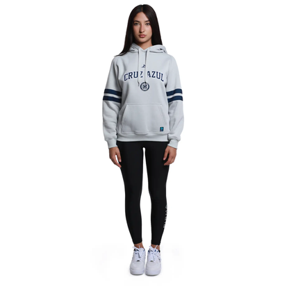 2DA SUDADERA HOODY MUJER GRIS
