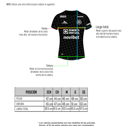 JERSEY ALTERNATIVO CLUB CRUZ AZUL MUJER 2025-2026