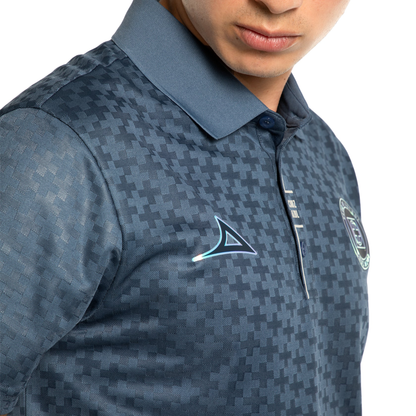 PLAYERA POLO AZUL ACERO